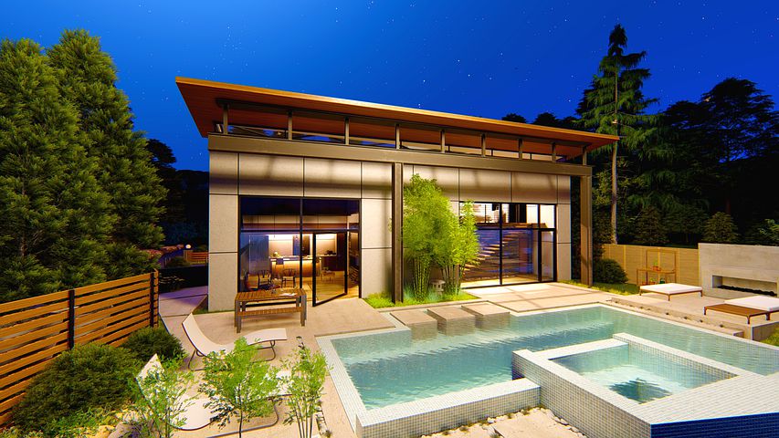 maison avec piscine