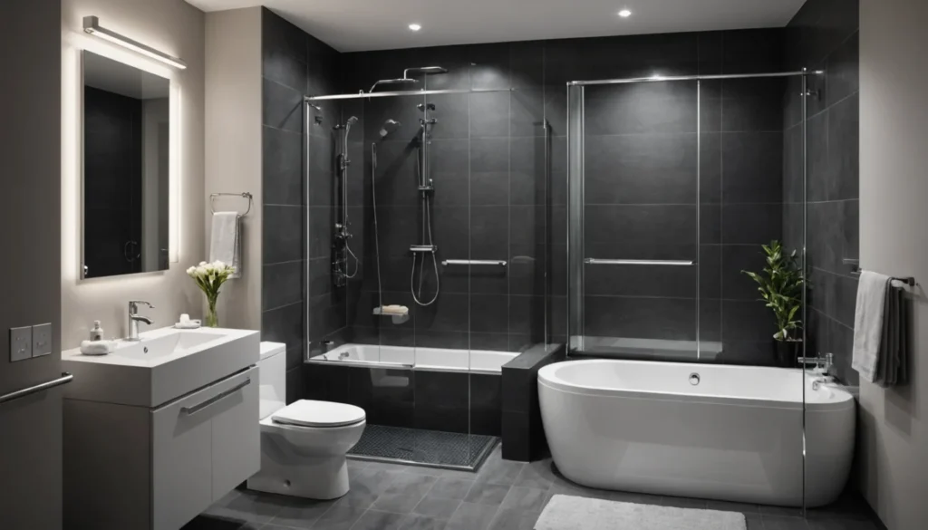 baignoire-douche pour petite salle de bain