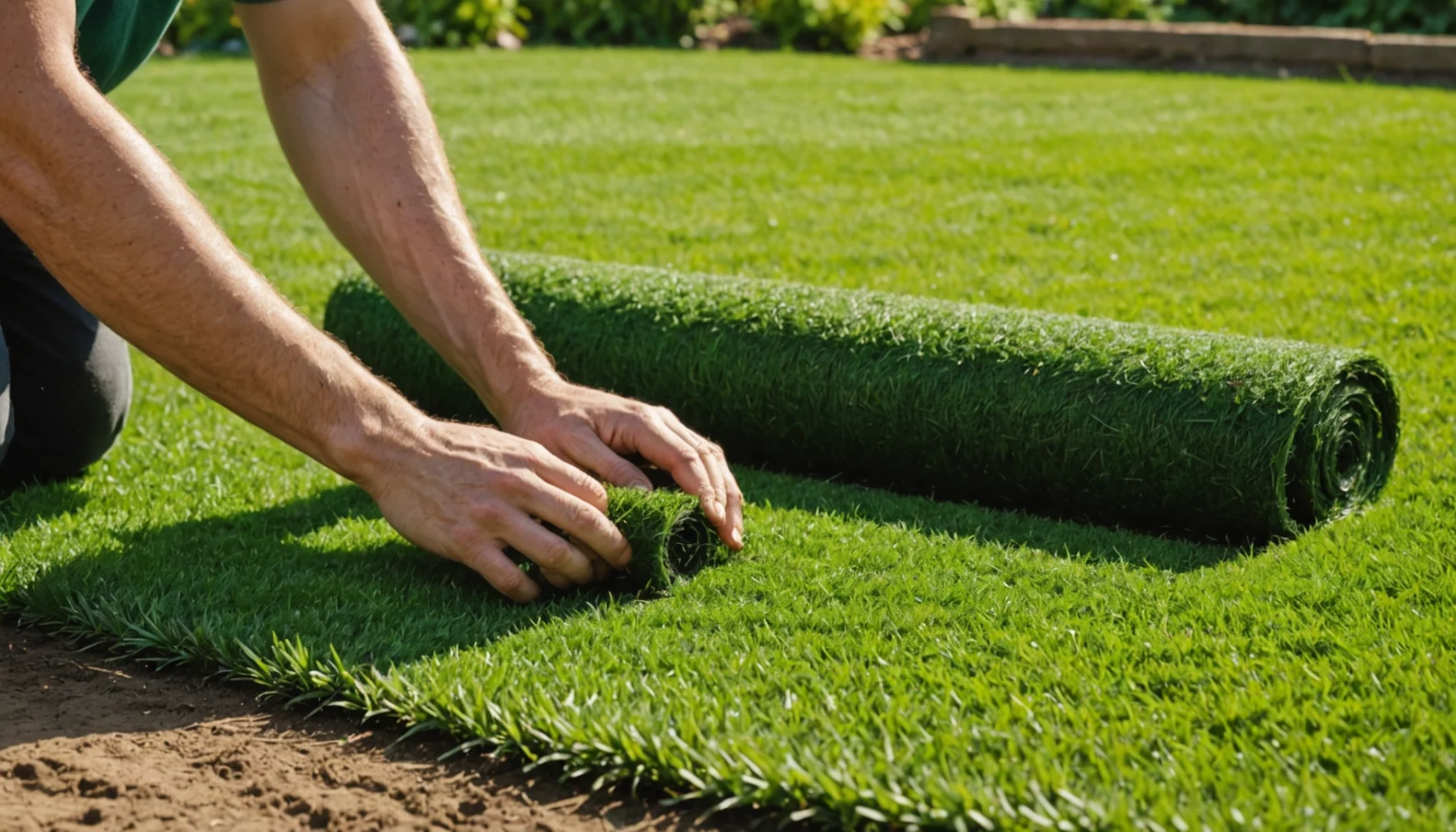La pose express d’un gazon pour un jardin réussi