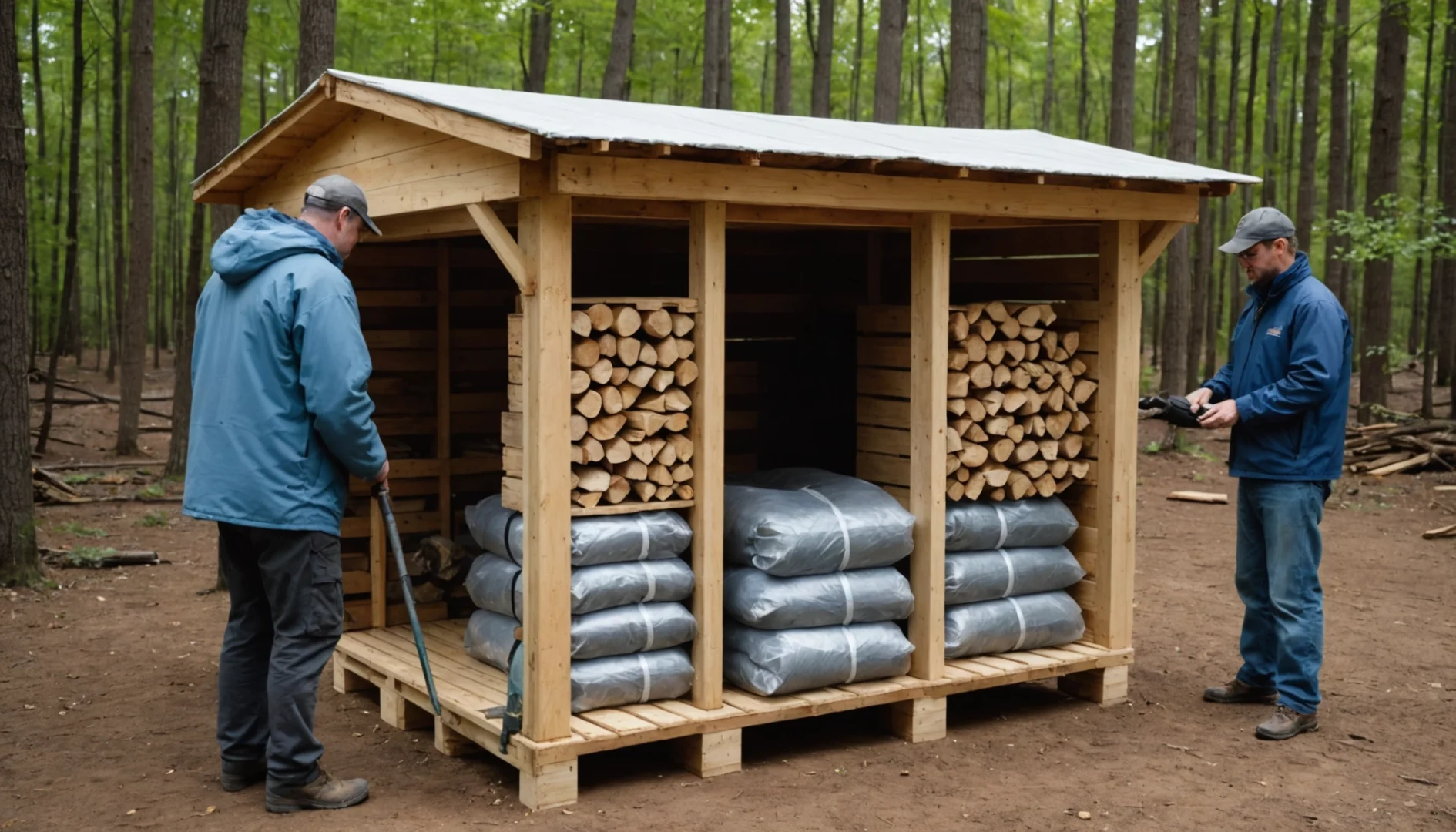 merule sur bois de chauffage