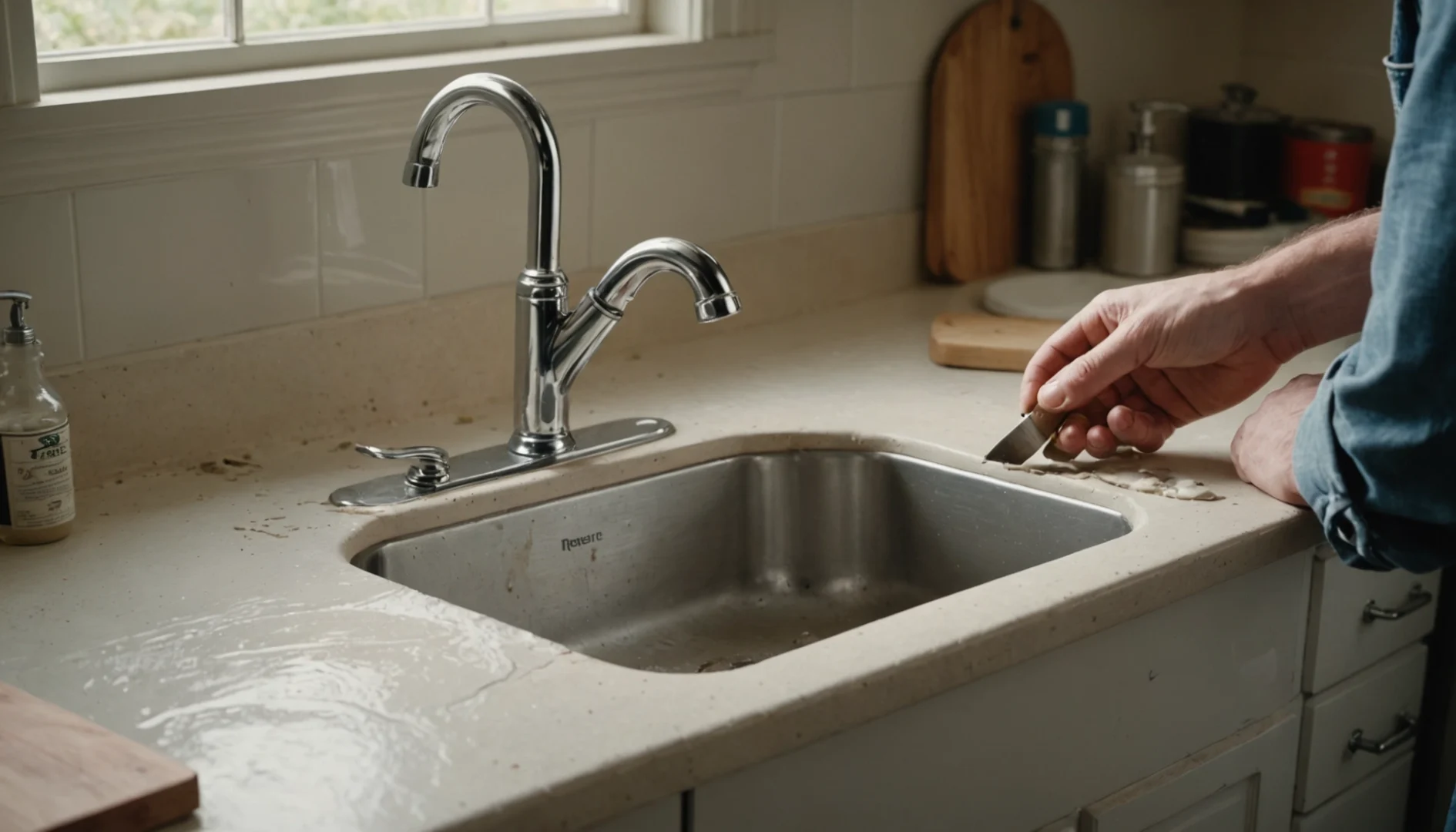 boucher trou robinet autoperceur