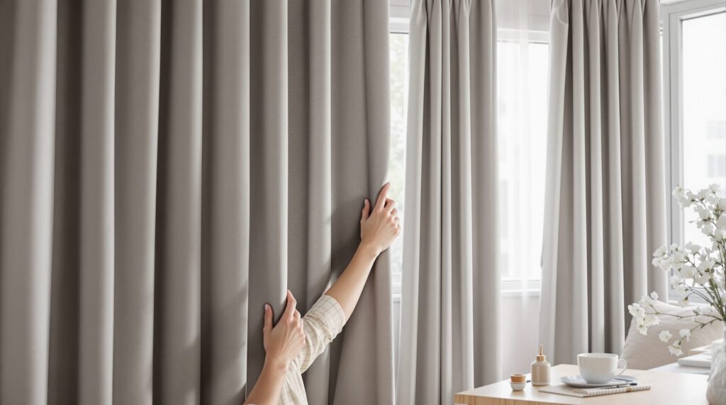 comment poser des rideaux occultants