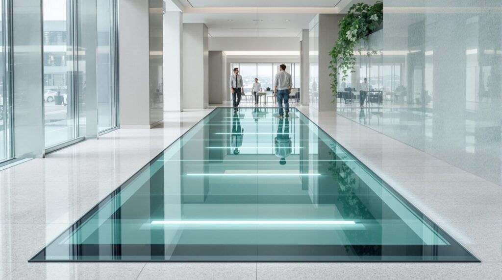 plancher verre