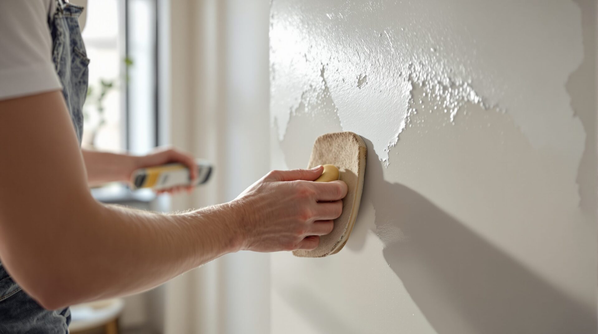 réparer peinture écaillée mur