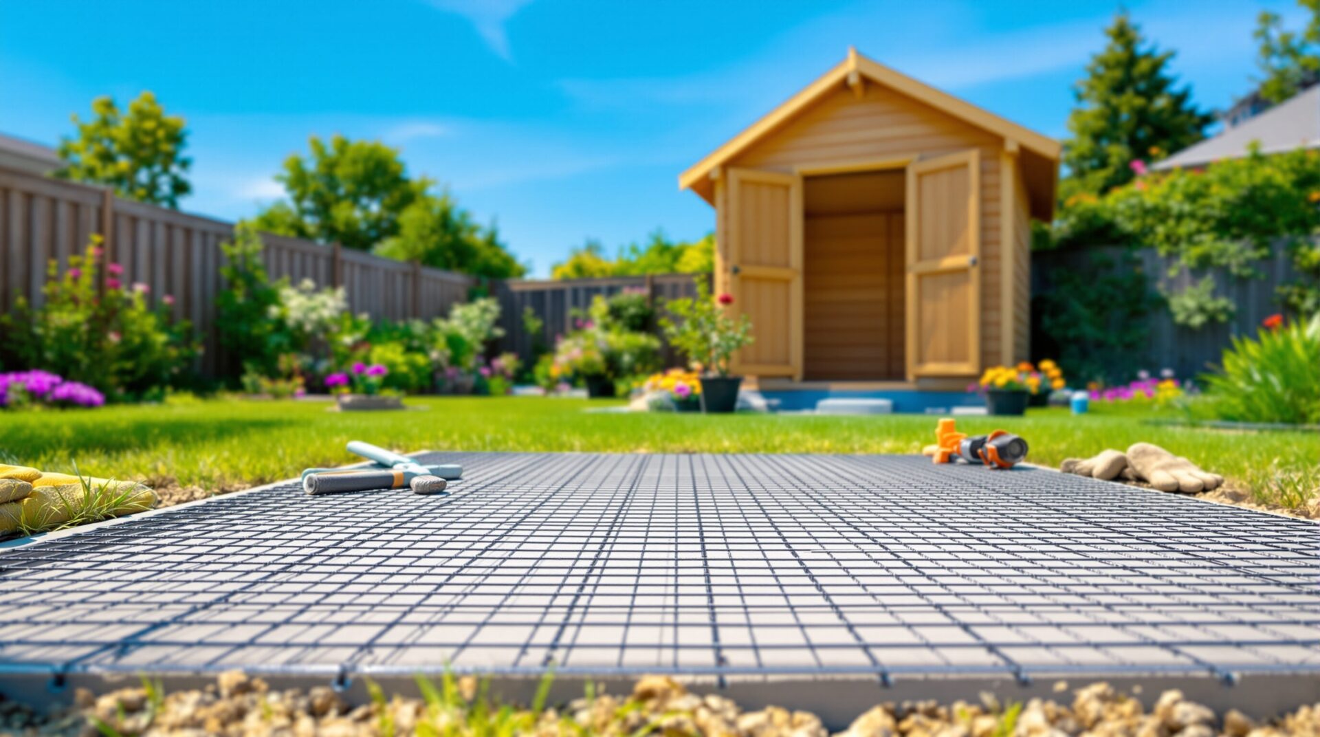 quel treillis pour dalle abri de jardin