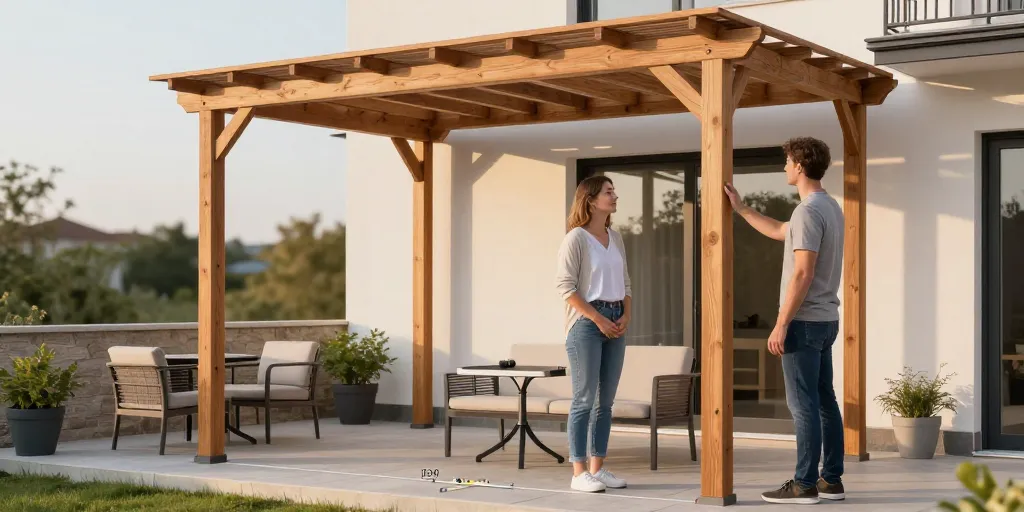 Quelle pergola en bois choisir selon la taille de votre terrasse ?